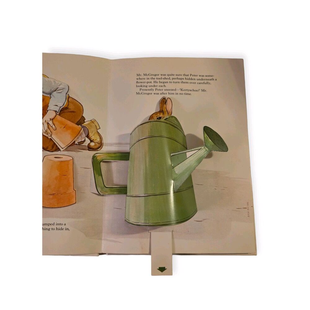 The Peter Rabbit Pop-Up Book Beatrix Potter Vintage 1983 HC Popups Partial - Picture 7 of 9